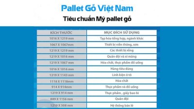 Tiêu chuẩn pallet gỗ xuất khẩu: Kích thước, chất liệu và quy trình chi tiết Tiêu chuẩn pallet gỗ xuất khẩu: Kích thước, chất liệu và quy trình chi tiết